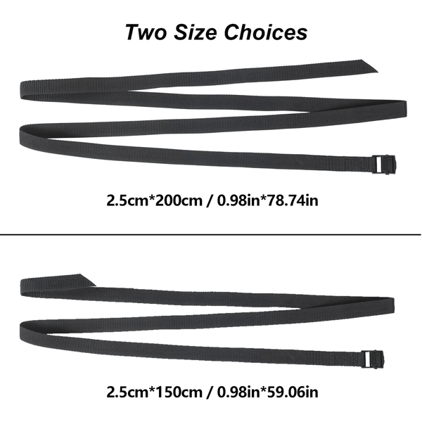 25MM*2M x4件装锌合金多功能绑带，行李架固定带，货物紧固绳，四季适用（可能发云途物流）-3