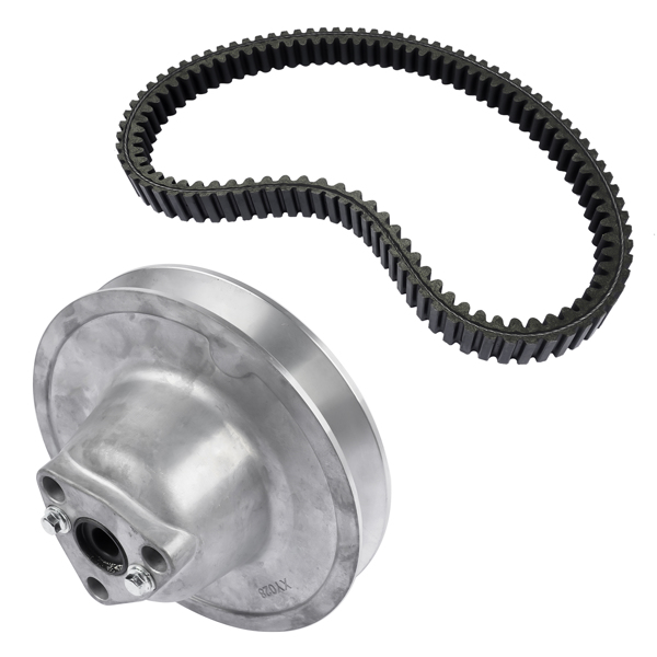 离合器 Secondary Driven Clutch with Belt for  2005-2018 Kawasaki Mule 600 610 SX KAF400 490940040 590110011-4