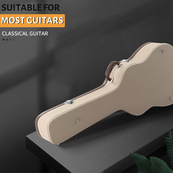 【替换 23554151】39" Classical Guitar Hard Case Microgroove Flat Beige-13