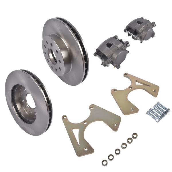 制动改装包 Bolt-On Rear Disc Brake Conversion Kit for 10 & 12 Bolt Chevy Chevelle El Camino Monte Carlo Buick Skylark Oldsmobile Cutlass Pontiac GTO LeMans Tempest Rear-4