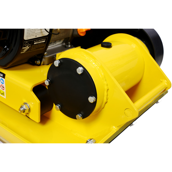 7.0HP 5500VPM MAX 气体振动压实力 20 x 14 英寸平板压实机，带内置轮子，符合 EPA 标准-12