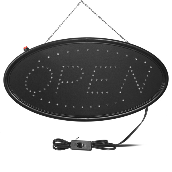 LED 商业霓虹灯招牌 - 18 x 8.5 英寸超大尺寸超亮广告商店招牌-6