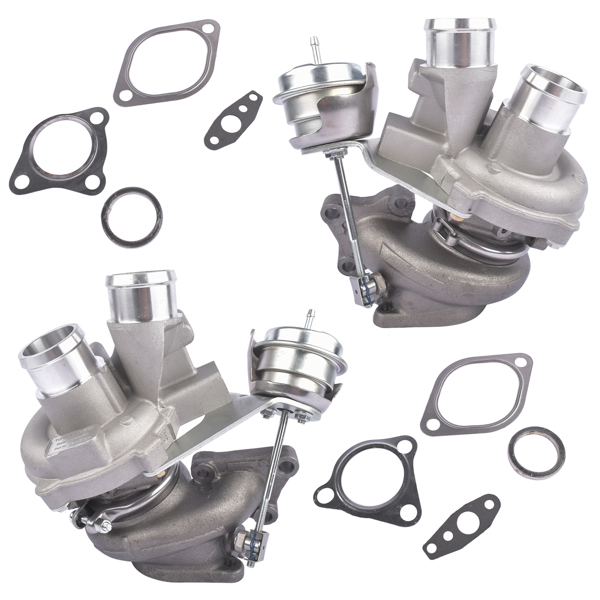 涡轮增压器 Pair Left + Right Turbo for Ford F-150 F150 2013-2016 3.5L V6 Gas Turbocharger DL3E6C879AD DL3E6K682AE-3