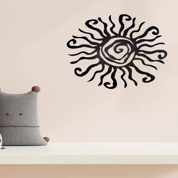 Wacky Sun Metal Home Art Outdoor Decor Rust Proof Wall Hanging Sculpture Ideal Garden Home Farmhouse Patio Bedroom Background wa-No delivery on Sunday-2