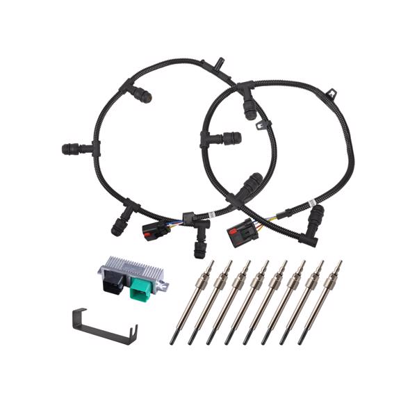 预热塞套件 6.0L 2004-2010 Ford Diesel Glow Plugs Gasket & Glow Plugs MT030015（禁售亚马逊）(不支持无理由退货)-2