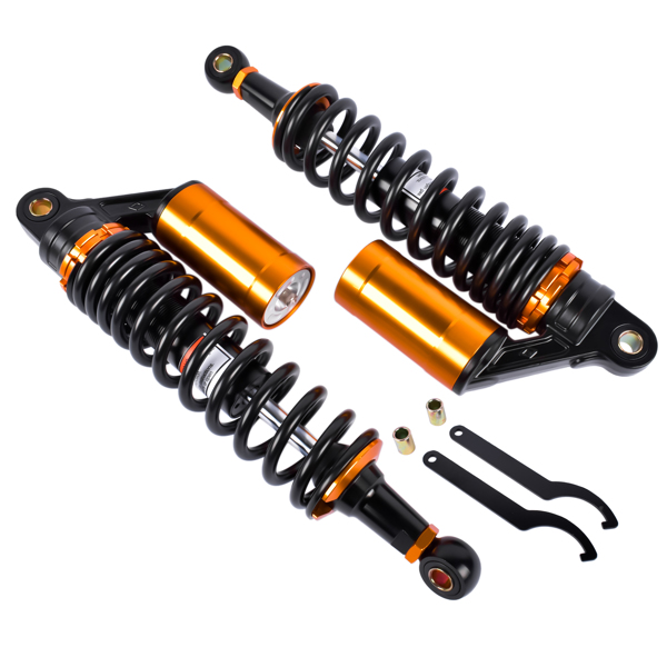 减震器 2Pcs 13.5'' 340mm Air Rear Shock Absorber Suspension Damper Motorcycle For Honda Harley Sportster 883 Yamaha-3