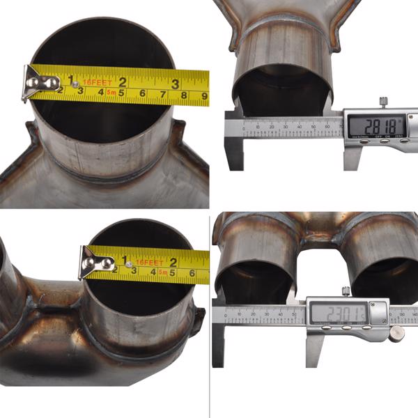 排气分路管 Natural color, wall thickness 1.3mm, 2.75" inner diameter in, 2.25" inner diameter double MT015007（禁售亚马逊）(不支持无理由退货)-5