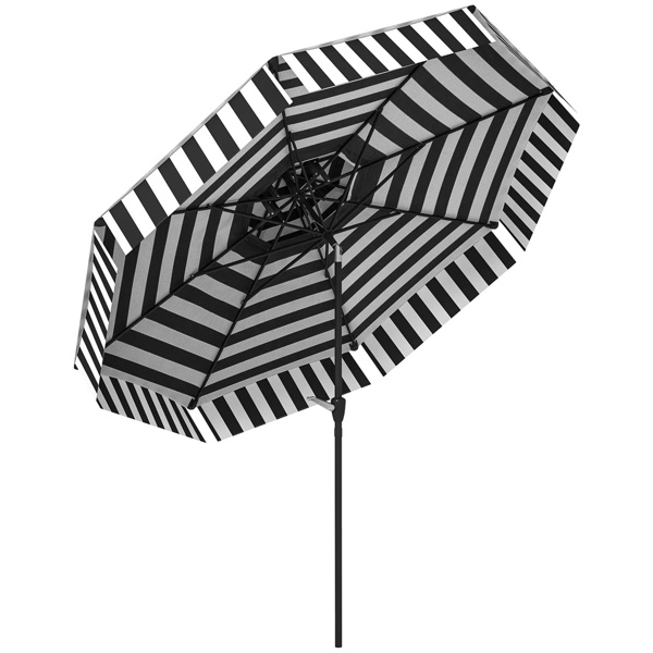 8.6FT黑色露台伞，UPF 30+户外可倾斜门廊市场伞（amazon shipping-发货，WALMART/AMAZON禁止销售）周末不发货-1
