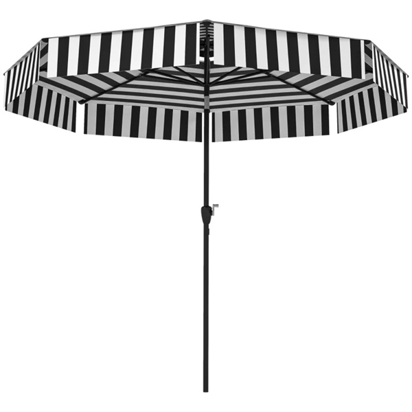 8.6FT黑色露台伞，UPF 30+户外可倾斜门廊市场伞（amazon shipping-发货，WALMART/AMAZON禁止销售）周末不发货-3