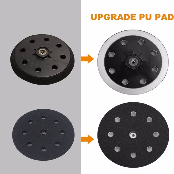 手持式干墙砂光机810W，墙壁电动砂光机，粗砂和细砂，1500-2800RPM变速，升级垫，可调吸力，自吸尘（120伏）[周末无法发货]-7
