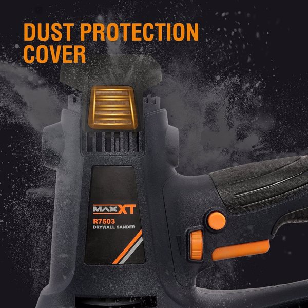 手持式干墙砂光机810W，墙壁电动砂光机，粗砂和细砂，1500-2800RPM变速，升级垫，可调吸力，自吸尘（120伏）[周末无法发货]-8