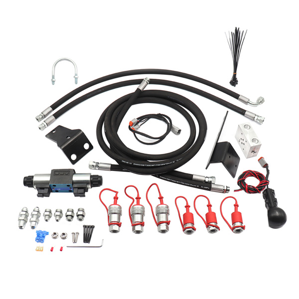 电控液压阀套件 3rd Function Valve Kit Kubota L2501 L3200 L3301 L3901 Tractors L3800 LA 525 524 Loader-2