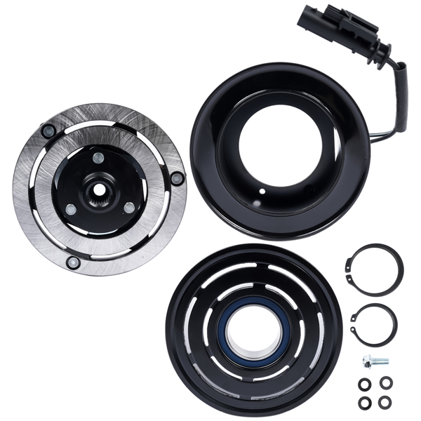 A/C电磁离合器 Temu禁售 A/C Compressor Clutch Kit with 5-Groove Pulley for Chevy Equinox Colorado LT GMC Canyon Base SL SLE 2.5L-5