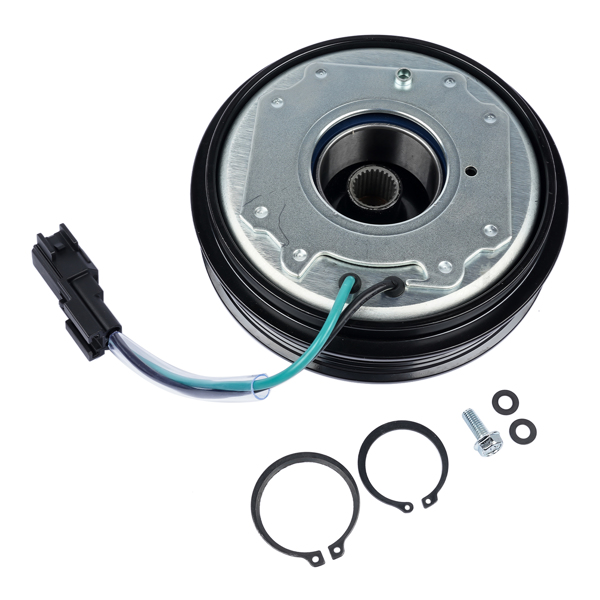 AC电磁离合器 AC Compressor Clutch w/ Pulley Hub Coil for GMC SIERRA 8CYL 1500 6CYL 5.3L 6.2L 4.3L 2014-2018 4 GROOVE 23505629 15-40545 22986662 84317500-7