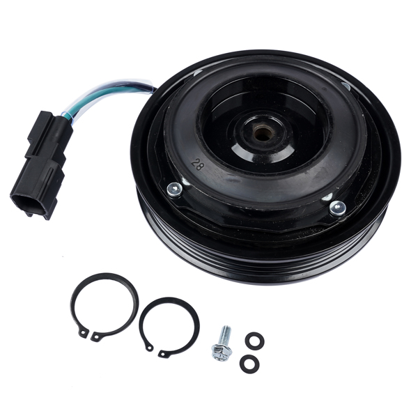 AC电磁离合器 AC Compressor Clutch w/ Pulley Hub Coil for GMC SIERRA 8CYL 1500 6CYL 5.3L 6.2L 4.3L 2014-2018 4 GROOVE 23505629 15-40545 22986662 84317500-3