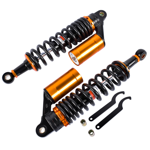 减震器 2Pcs 13.5'' 340mm Air Rear Shock Absorber Suspension Damper Motorcycle For Honda Harley Sportster 883 Yamaha-2