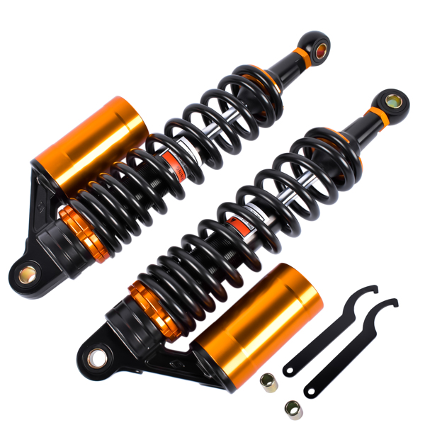 减震器 2Pcs 13.5'' 340mm Air Rear Shock Absorber Suspension Damper Motorcycle For Honda Harley Sportster 883 Yamaha-5