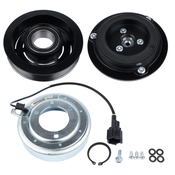 A/C电磁离合器 A/C Compressor Clutch Kit for Nissan Altima Base, S, SL 2.5L L4 2002-2006 Sedan 926008J03B 926008J01A 926008J022-4