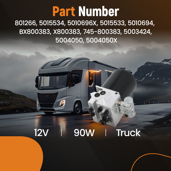 适用于Peterbilt和Kenworth的空气干燥器12V替换Bendix 5010696X 801266 5004050X-2