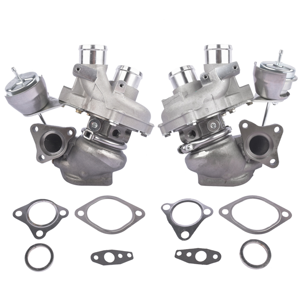 涡轮增压器 Pair Left + Right Turbo for Ford F-150 F150 2013-2016 3.5L V6 Gas Turbocharger DL3E6C879AD DL3E6K682AE-1