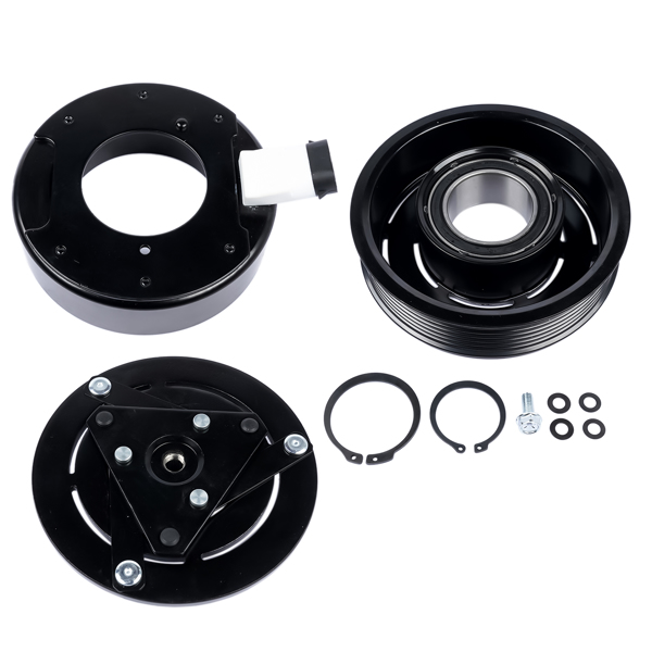 A/C电磁离合器 AC Compressor Clutch Kit for Chevy Malibu 2006 Impala 2006-2011 Monte Carlo 2006-2007 Pontiac G6 2006 V6 3.5L 3.9L 98271 19418179 22692375-5