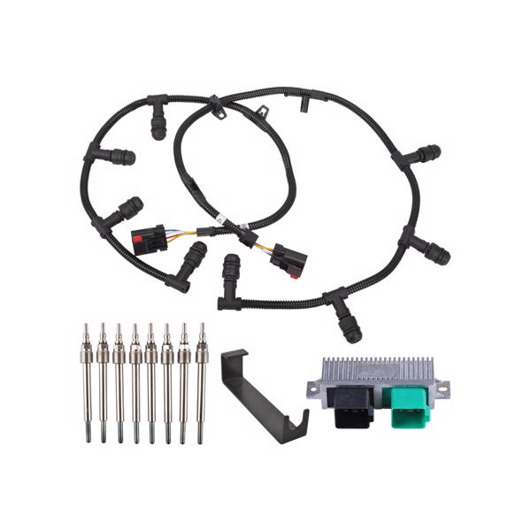 预热塞套件 6.0L 2004-2010 Ford Diesel Glow Plugs Gasket & Glow Plugs MT030015（禁售亚马逊）(不支持无理由退货)-1