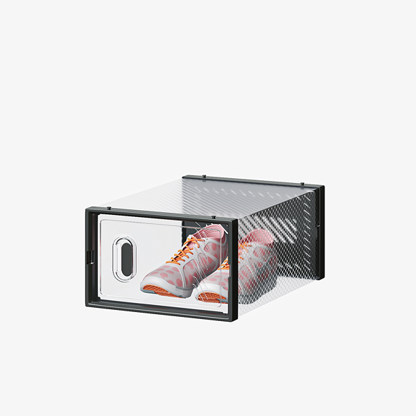 黑色 小号6PCS 33*23*14cm 鞋盒 塑料网格 自由组合-5