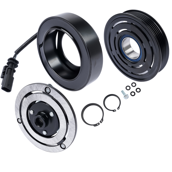 A/C电磁离合器 Temu禁售 A/C Compressor Clutch Kit with 5-Groove Pulley for Chevy Equinox Colorado LT GMC Canyon Base SL SLE 2.5L-6