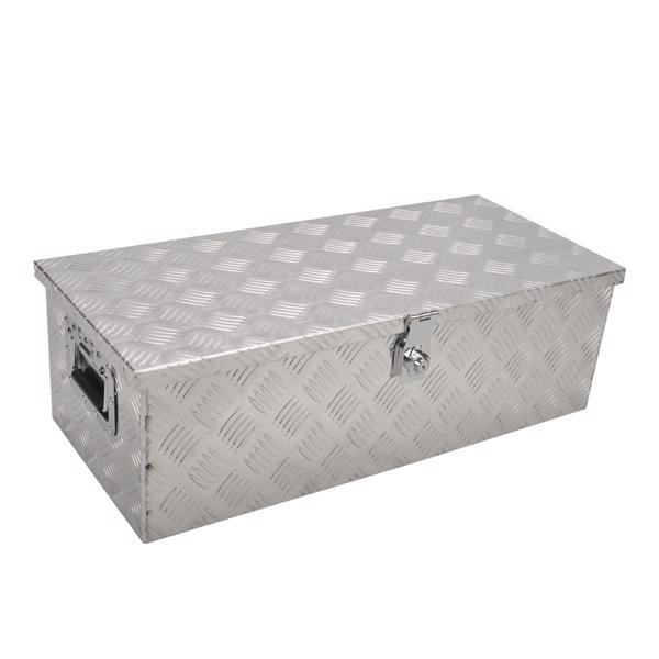 30”Silver Aluminum Tool Storage Box for Pickup Truck Bed + Lock MT018012（禁售TEMU&亚马逊）(不支持无理由退货)-3