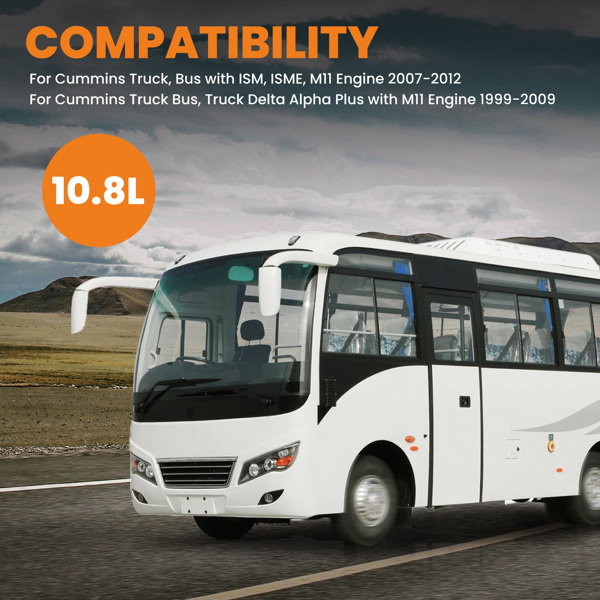 涡轮增压器 适用于 Cummins M11 M系列发动机 10.8L 1994-2011 HX55 3590044 -4
