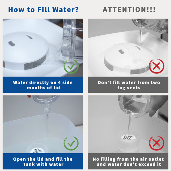 加湿器用于卧室，顶部开盖加水，4L加湿器大房间，超声波冷雾加湿器用于家庭，苗圃和植物，长达30小时，35dB低噪音安静，夜间灯，自动关闭，易于清洁 (亚马逊物流 禁售沃尔玛平台)-4