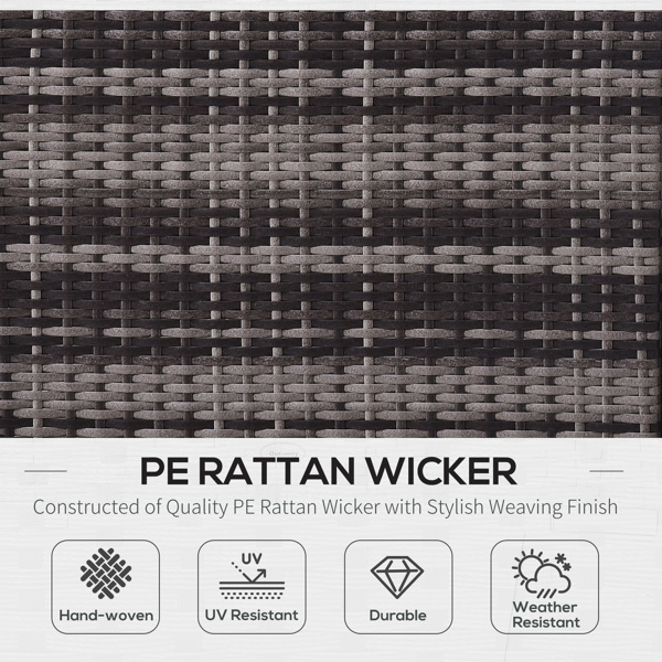 Rattan Three-Seat Sofa-6