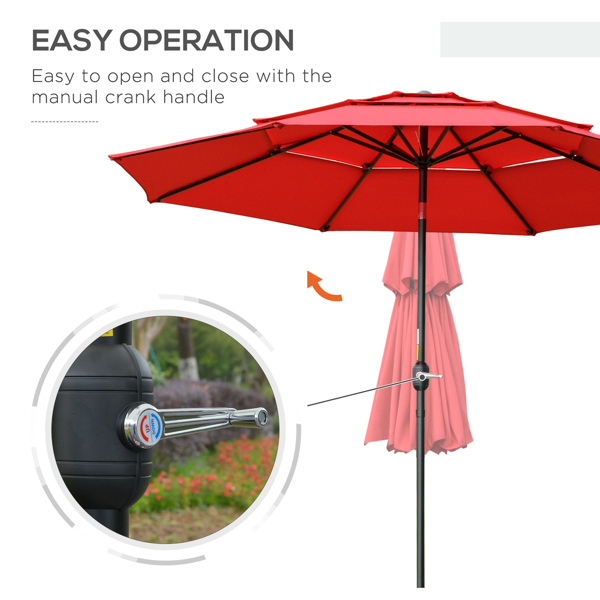 Outdoor beach umbrella/Sun Umbrella  Prohibited by WalMart）-7