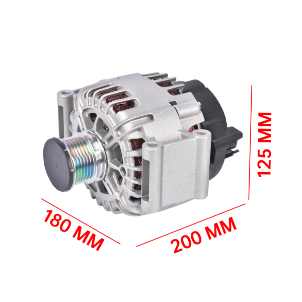 发电机 Alternator 12V 125A for Mercedes-Benz W204 C250 R172 SLK250 1.8L 6-Groove 2012-2015-5