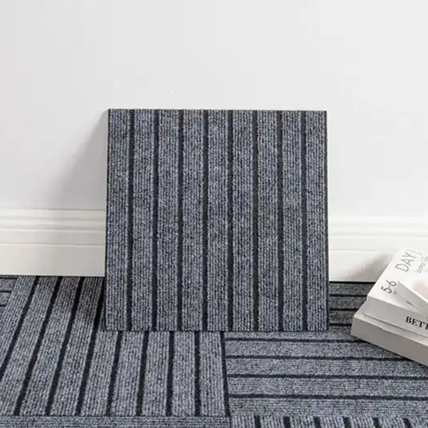 七条纹垫自粘地毯地垫 30*30 (Color:Gray, 颜色:灰) 一片-2