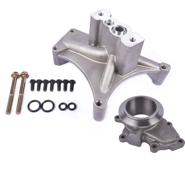 涡轮增压器支架螺栓和边盖 Turbo Pedestal & Exhaust Housing w/ Bolts for 1999.05-2003 Ford Powerstroke Diesel 7.3L TP38 GTP38-2