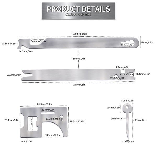弹性多功能车辆维修吉姆工具，通用工具套件10件，多功能家用工具集-2