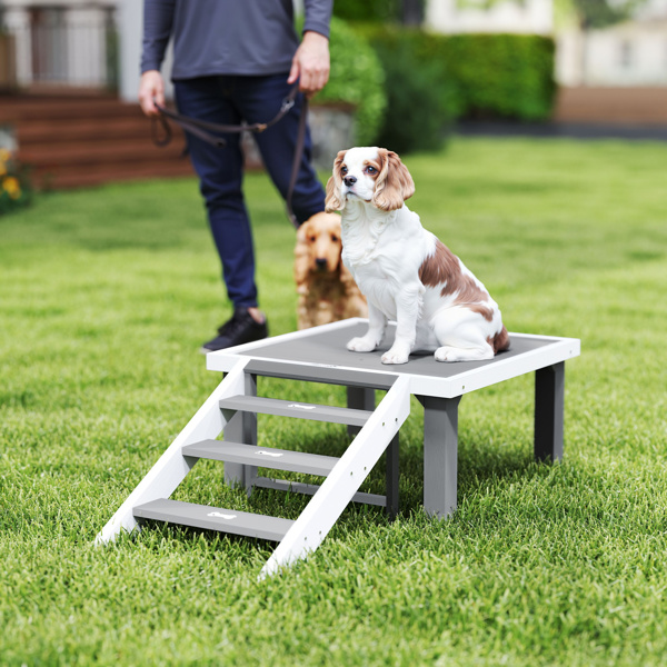 木制训犬台，带梯子的训犬平台（ Amazon Shipping）（WalMart禁售）（周末不发货）-1
