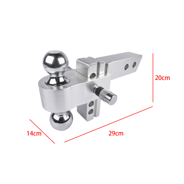 拖车挂接装置 2" Receiver 12500 LBS Adjustable Trailer Hitch 4" Drop/Rise Tow Hitch Aluminum Drop Hitch 1-7/8", 2", 2-5/16" Tri-Ball-7