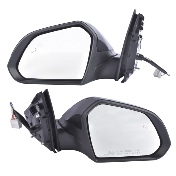 后视镜 2Pcs Front Mirrors Left & Right w/ Signal Light Blind Spot Non-Heated for Hyundai Sonata 2018-2019-1