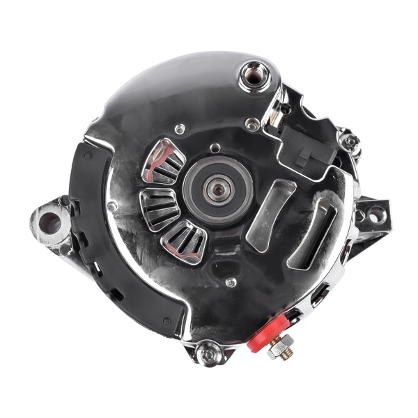 发电机 180A 12V Chrome Alternator V-Belt Pulley 1 Wire for Chevy GM BBC SBC 305 350 396 454 1985-1993 ES1022C-4