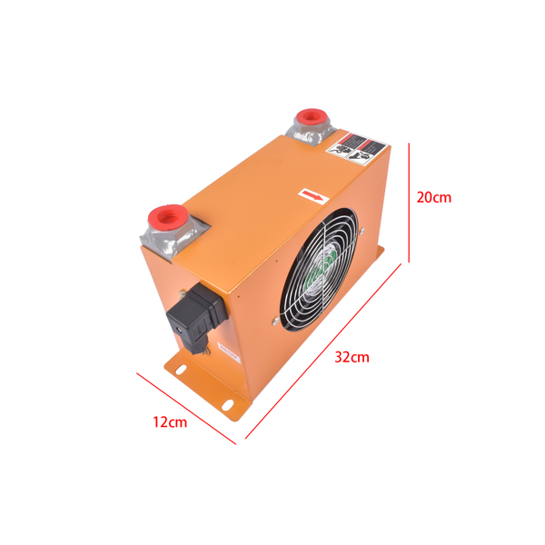 风冷式油冷却器 Hydraulic Oil Cooler AH0608T-CA Air-cooled Radiator for AGT Q12 H12 QH12 DC 12V-5
