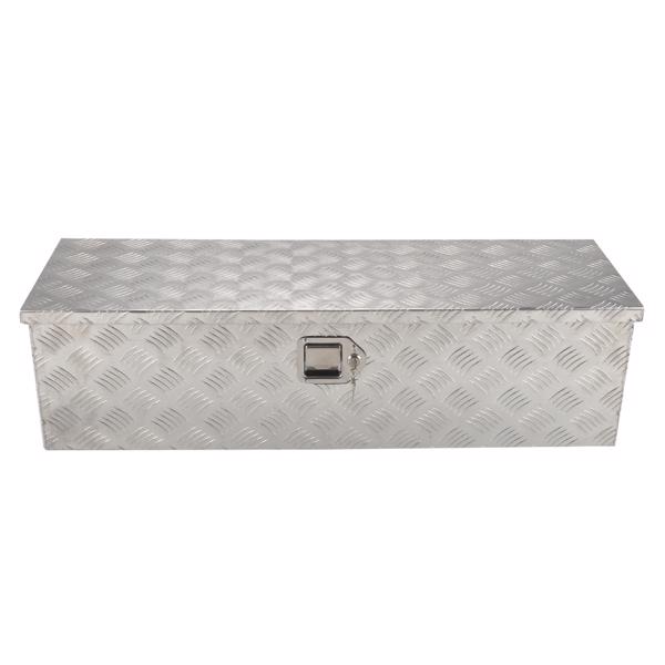 39”Silver Aluminum Tool Storage Box for Pickup Truck Bed + Lock MT018011（禁售TEMU&亚马逊）(不支持无理由退货)-1