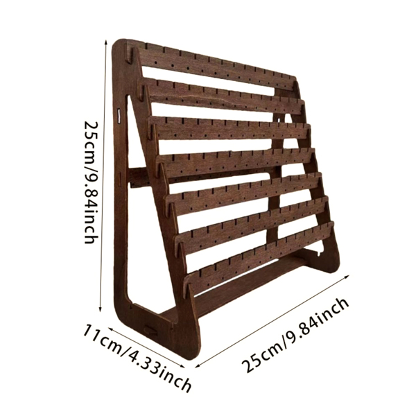 Earring Stand Wood Earring Display Stands Retro Earring Holder Jewelry Organizer-10