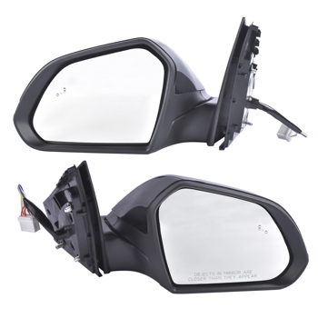 后视镜 2Pcs Front Mirrors Left & Right w/ Signal Light Blind Spot Non-Heated for Hyundai Sonata 2018-2019