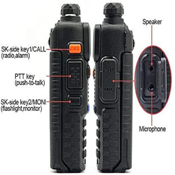 宝峰 UV-5R 双向无线电  对讲机 1800mAh 锂离子电池 (黑色 一个装) -2