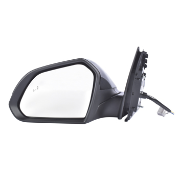 后视镜 Front Left Mirror w/ In-housing Signal Light for Hyundai Sonata 1.6L 2.0L 2.4L l4 GAS 2018-2019 Non-Heated