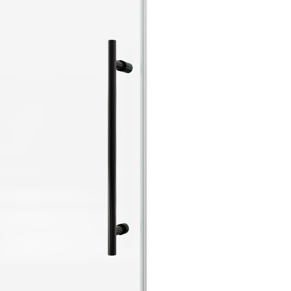 72*76“固定和滑动淋浴门，圆管五金件，透明玻璃淋浴门，3/8”（10mm）SGCC钢化玻璃，不锈钢[周末无法发货+LTL]-5
