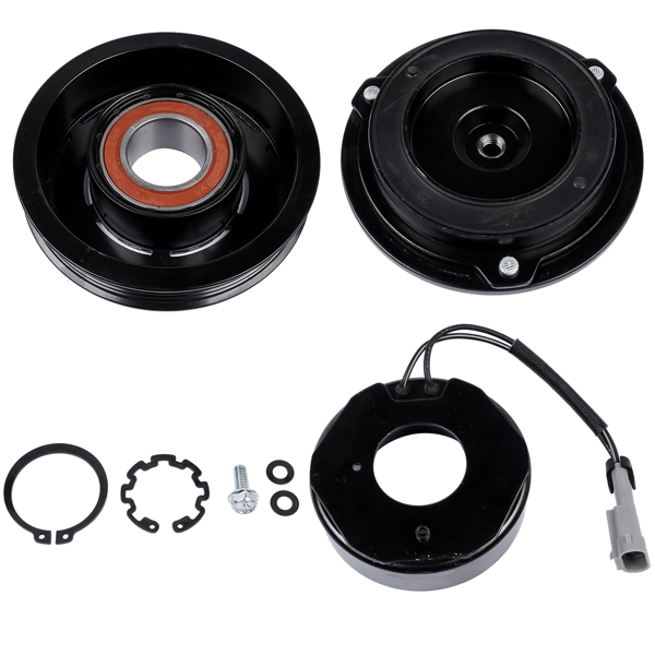 A/C电磁离合器 A/C Compressor Kit for GMC Savana Sierra 1500 2500 Yukon Chevrolet C3500HD V8-4