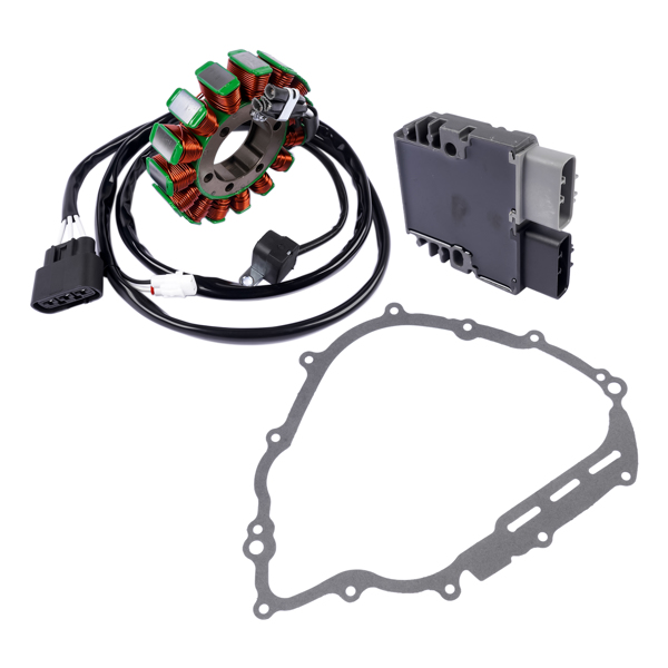 定子线圈套装 Stator & Regulator & Gasket for Yamaha Grizzly 700 YFM700 2007-2015 550 YFM550 2009-2014 28P-81410-01-00 28P-81410-00-00-2
